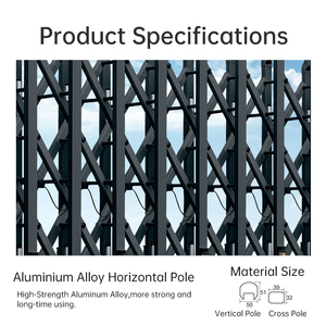 Yüksek kalite özelleştirilmiş genişletilebilir katlanabilir kapı elektrikli otomatik geri çekilebilir uzatma ana kapı - Product Image 6