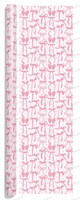 Papier d'emballage cadeau rose épais sur mesure avec nœud, esthétique Coquette, pour Noël, grande quantité minimale de commande (MOQ), usage commercial
