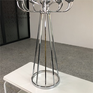 Saixin ZT-398 Unico Candelabro da <span class=keywords><strong>Tavolo</strong></span> a 16 Bracci in Metallo Argentato, Supporto in Acciaio con Cristalli Fatto a Mano per Decorazione Casa - Product Image 4