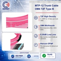 Kabel Trunk MTP MPO 72 Serat OM4 Multimode Tipe B Plenum