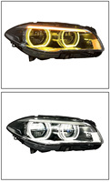 Ensemble de feux de jour à LED Angel Eye pour Série 5 F10/F18 2011-2017, nouveau style laser Plug&Play avec accents bleus