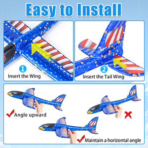 2025 nouvelle vente chaude les enfants peuvent voler jouets Sport jouets en plein air jeté à la main mousse Air avion avion - Product Image 6