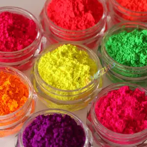 High Quality 24 Colors Neon Loose For Soap Making Epoxy Resin Photochromic Uv Fluorescent Piqment Powder