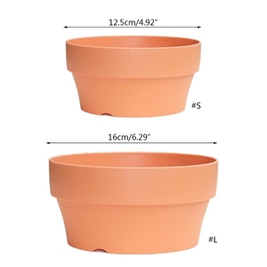 Vaso di Terracotta imitazione Yicai per piante fioriera succulenta <span class=keywords><strong>con</strong></span> foro di drenaggio contenitori per piante di Cactus - Product Image 5