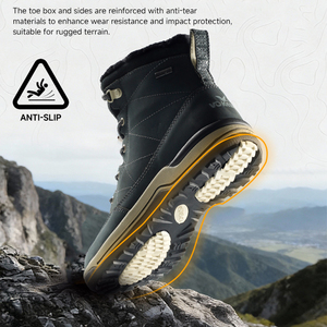 Chaussures de <span class=keywords><strong>randonnée</strong></span> en nubuck imperméables à tige haute pour femmes, avec semelle en caoutchouc EVA antidérapante, logo personnalisé OEM ODM - Product Image 5