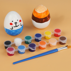 Vaso de madera divertido para niños transfronterizos, huevo de pato pintado, juguetes educativos, huevos de Pascua - Product Image 1