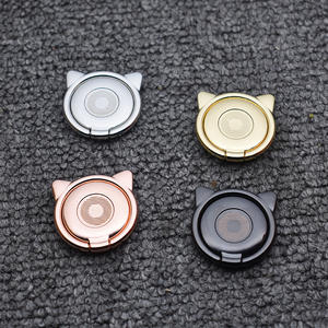 360 rotasyon kedi renkli araç tutucu manyetik emme stentler telefon telefon için Metal halka tutucu karikatür Metal stentler - Product Image 4