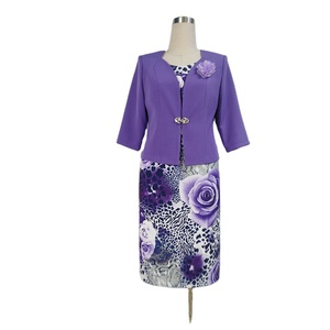 Factory Hot Sales Elegant Office Dress and Jacket Suits Set for Women Ladies - Product Image 2