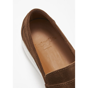 Mocassini Slip-On in Camoscio Marrone - Product Image 1