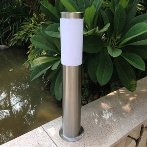 Lampu bohlam silinder baja tahan karat Nordic Modern lampu bohlam E27 perumahan IP65 LED eksterior rumput dan taman - Product Image 5