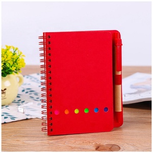 Personalized Memo Sticky Notes Flag Kraft Paper Notebook <strong>Mini</strong> Notebook <strong>Notepads</strong> <strong>with</strong> Pen and Sticky Notes - Product Image 5