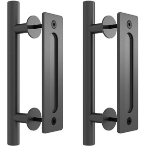 Manijas para Puertas Corredizas de Estilo Americano, de Acero al Carbono, Tubo Redondo, Color Negro, Control Táctil Ambidiestro, 1 Año de Garantía - Product Image 5