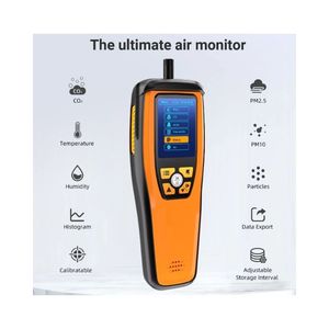 เครื่องตรวจวัดคุณภาพอากาศแบบพกพา Temtop M2000 รุ่นที่ 2 สำหรับตรวจวัดก๊าซคาร์บอนไดออกไซด์ PM2.5 PM10 และฟอร์มาลดีไฮด์ - Product Image 4