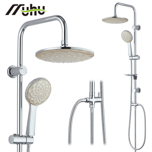 Set Doccia a Colonna con 4 Funzioni ABS, Kit Doccia Regolabile a Risparmio Idrico in Acciaio Inox 304 per Appartamenti - Product Image 1