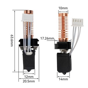 Kit d'embout chauffant en céramique Lin'ao 3D Flashforge AD5M, buse de 10 mm, longueur de 63,6 mm, accessoire d'imprimante 3D - Product Image 1