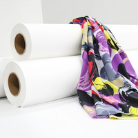 Papier de transfert thermique par sublimation à séchage rapide 30/33/35/40/50/60/70/90/100 g/m² en rouleau pour impression numérique sur vêtements