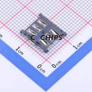XKNANO-1151 SIM Card Connector SMD Connector Plug-In Type Nano SIM Card Card Holder 1.35mm - Product Image 2