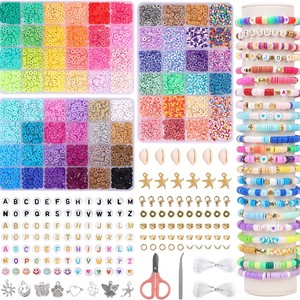 <b>Polymer</b> Clay Bead Set 6mm 48 Colors DIY Jewelry Accessories Bracelet Making Material Spacers Findings Craft Kit - Product Image 4