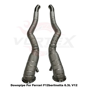 ตัวป้องกันความร้อน Vortex ท่อระบายไอเสีย SS304สำหรับ6.3L F12berlinetta เฟอร์รารีเครื่องยนต์ V12โดยตรง - Product Image 3