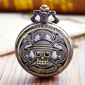Orologio da Tasca Vintage Anime <span class=keywords><strong>One</strong></span> <span class=keywords><strong>Piece</strong></span> con Catena, Ciondolo in Metallo con Teschio Pirata di Luffy, Idea Regalo - Product Image 5