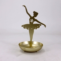 Petit mannequin de danseuse spécial pour boucles d'oreilles, support de voyage pour bijoux, support pour bagues, support à bijoux pour la décoration de bijouterie