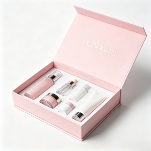 Custom Logo Cosmetic Box Magnetic Closure Packaging Premium Beauty Gift Solution Space Saving Folding Structure Packaging OEM - Product Image 2