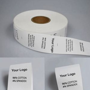 Diseña Tu Propia Etiqueta, Etiquetas de Cuidado para Coser en la Ropa, 100% Algodón, Tallas XS S M L XL XXL, Etiquetas Plegables para Accesorios de Ropa - Product Image 2