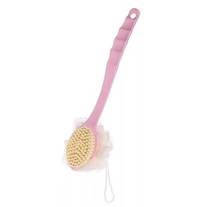 RTS fabbrica <span class=keywords><strong>2</strong></span> In1 lungo manico spazzola da bagno morbida per capelli sfera spazzola da bagno di spazzola posteriore fiore artefatto con cintura da bagno - Product Image 5