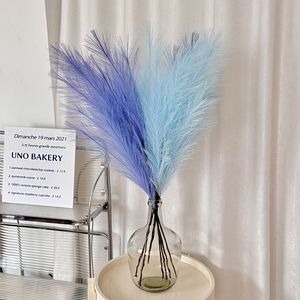 Fleurs artificielles Muhly Grass à 7 branches, fleurs séchées roses pour la décoration de mariage et les arrangements floraux à domicile - Product Image 2