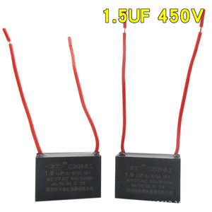 คาปาซิเตอร์พัดลม Cbb61 1.5uF 450V สำหรับพัดลมเพดาน อะไหล่ทั่วไป - Product Image 3