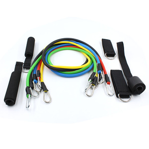 11 Miếng Yoga Pilates Abs Tập Thể Dục Tập Thể Dục Phòng Tập Thể Dục Workout Kháng Ống Đàn Hồi <span class=keywords><strong>Bands</strong></span> Đặt - Product Image 4