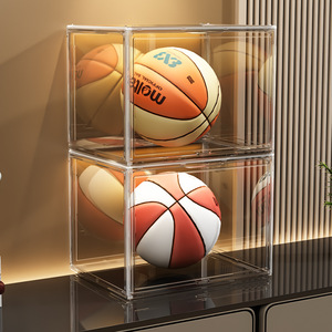 Mới Đến Thêm Lớn Rõ Ràng Bóng Rổ Túi Xách Lưu Trữ Tổ Chức Hat Acrylic Hiển Thị Trường Hợp Giày Acrylic Hộp - Product Image 2