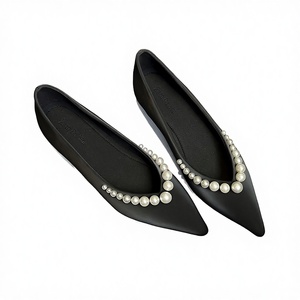high quality Pointed Toe Women's Slip-On <b>Flats</b> Solid Spring Autumn <b>Summer</b> Fashion Party Large Size Women's Shoes - Product Image 4