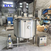 Cuve de mélange sous vide électrique en acier inoxydable de 100 L avec agitateur, équipement industriel de mélange de liquides chimiques