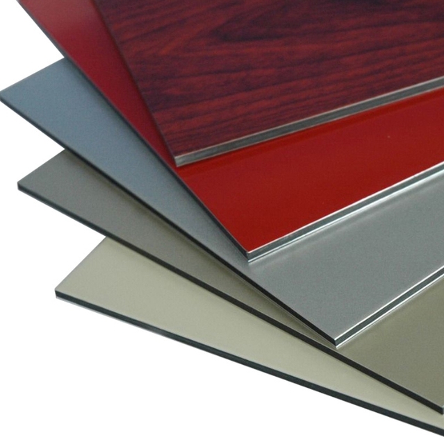 Building Construction Material Fireproof Pe 4mm Aluminum Composite Panels