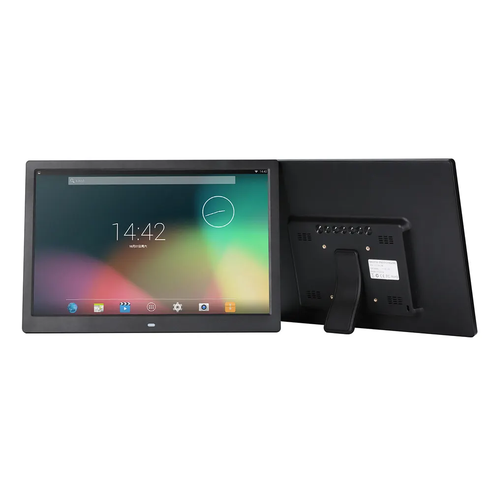 Touch screen 15 zoll Digitaler Bilderrahmen Android 6,0 Lcd Bildschirm wand montieren foto rahmen