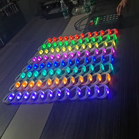 Bracelet LED programmable DMX avec logo personnalisé, télécommande RFID, pour événements sportifs