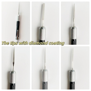 Bộ dụng cụ đánh bóng trang sức bằng thép kim cương 6 đầu tiện dụng, dễ mang theo, hình tròn và dẹt - Product Image 6