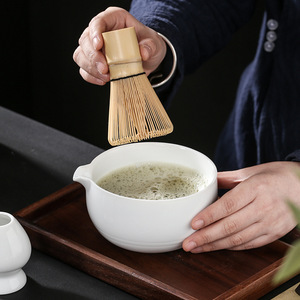 Presentes de Casamento Personalizados Kingze, Conjunto Tradicional de Cerimônia de Matcha, Tigela de Porcelana para Matcha, Estilo Japandi, Chawan de Cerâmica - Product Image 1