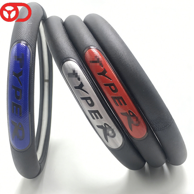 Factory Supply Low Price Anti-slip Durable PVC Customize LOGO PVC Steering Wheel Cover Car Accessories