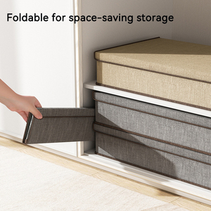 Cajón organizador 3 en 1 para uso en dormitorio doméstico, calcetines, sujetadores, bragas, ropa interior, divisores, caja de almacenamiento con tapa - Product Image 4