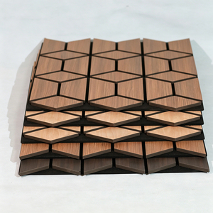 Panneau acoustique en bois à lamelles <span class=keywords><strong>de</strong></span> forme spéciale, anti-humidité et anti-moisissure, économique et <span class=keywords><strong>de</strong></span> qualité supérieure, pour la décoration intérieure / la maison / la salle <span class=keywords><strong>de</strong></span> bain / le bureau - Product Image 4