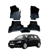 2023 accessoires intérieurs populaires tapis de sol de voiture TPE tapis de sol de voiture 3D TPE personnalisés pour Golf 6