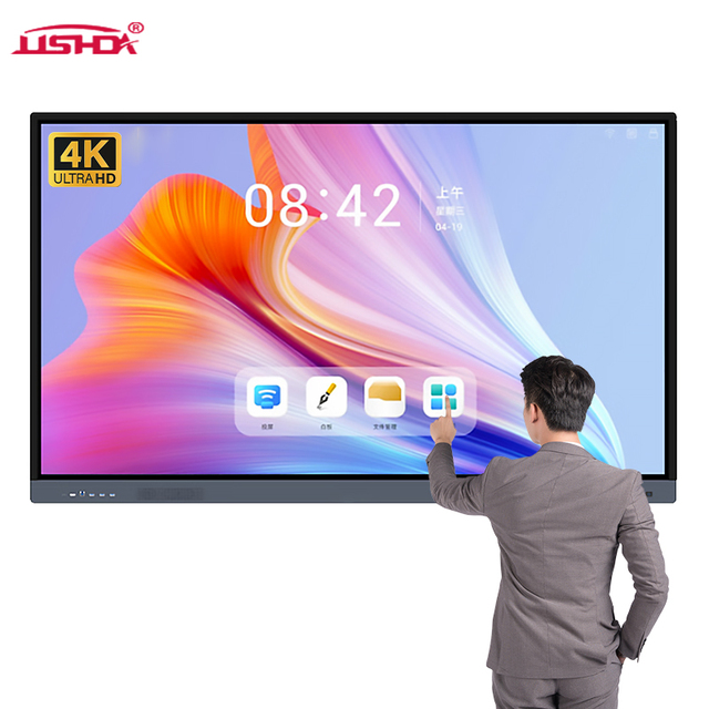 65/75/86-inch Multi-touch Interactive Flat Panel 4K LCD Touch Screen Smart Electronic Whiteboard for Conference Room