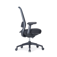 Chaise de bureau ergonomique à dossier mi-haut réglable en maille avec accoudoirs 3D, chaise de direction pivotante moderne