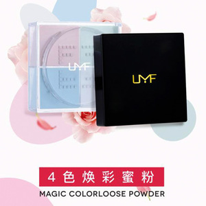 Poudre libre UMF quatre couleurs, teinte naturelle, poudre fixante pour le maquillage du visage - Product Image 3