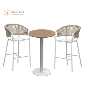 Muebles de Patio de lujo <span class=keywords><strong>Terraza</strong></span> al aire libre Ocio Barra alta Sillas de jardín al aire libre con mesa de <span class=keywords><strong>Bar</strong></span> - Product Image 1