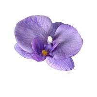 Nouvelles têtes de fleurs d'orchidées papillon artificielles en soie à 9 têtes, semi-faites à la main, pour décorations de mariage, arrangements floraux et accents d'allée