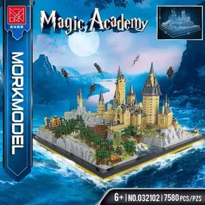 7580 Uds MORK 032102 Academia de magia técnica modelo Harry películas Street View serie <span class=keywords><strong>Castillo</strong></span> mágico DIY bloques de construcción ladrillos - Product Image 2