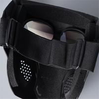 Masques tactiques intégraux respirants pour la protection extérieure et la conduite, motif squelette